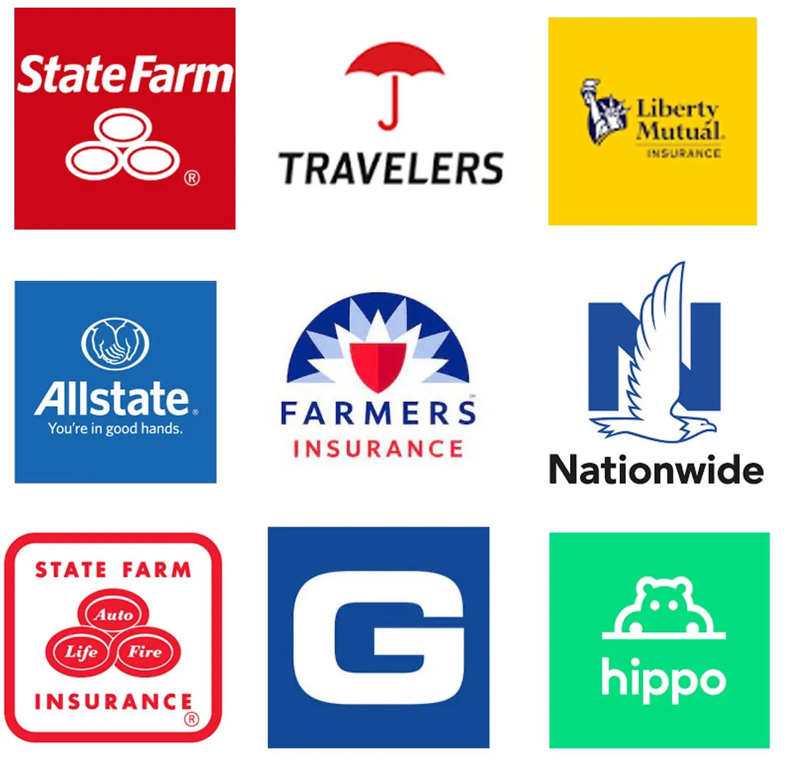 Homeowners Insurance Brand Logos Square