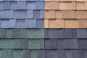 multi-colored roof shingles